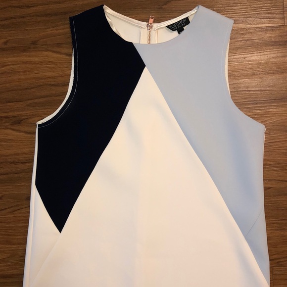 🥂TOPSHOP🥂COLOR-BLOCK SHEATH DRESSING🥂 - Picture 7 of 8